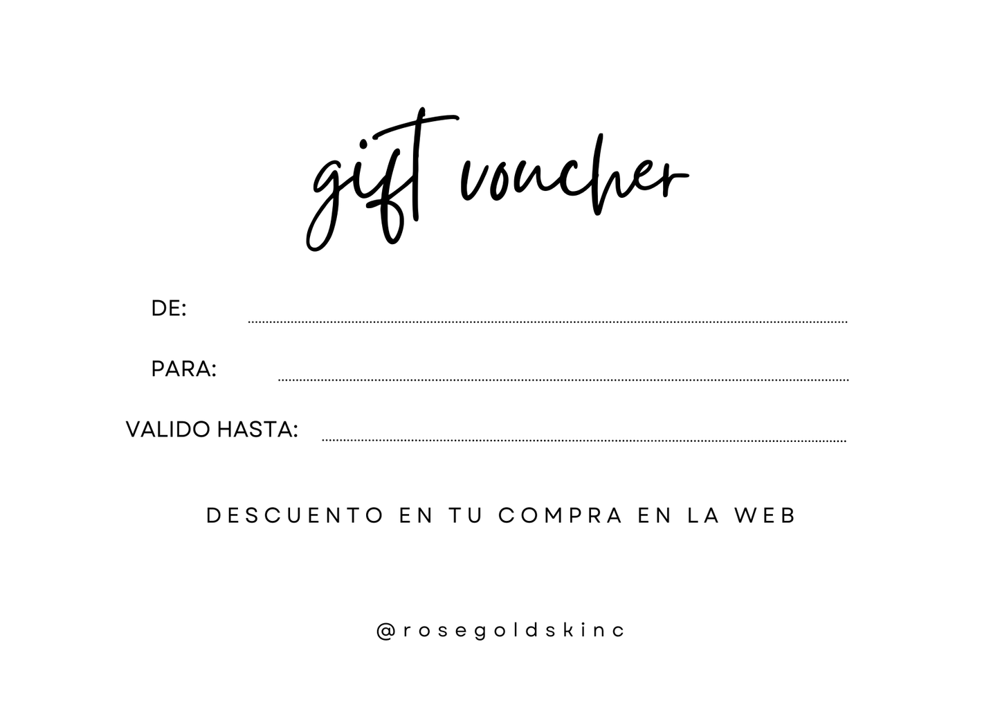 RG Beauty - Gift Card