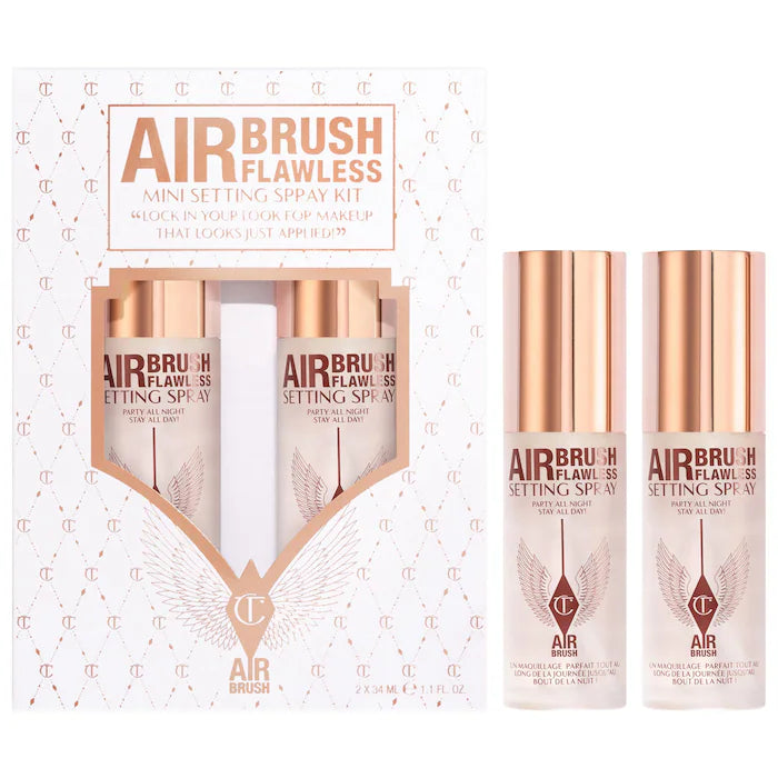 Mini Airbrush Flawless Setting Spray Duo Set