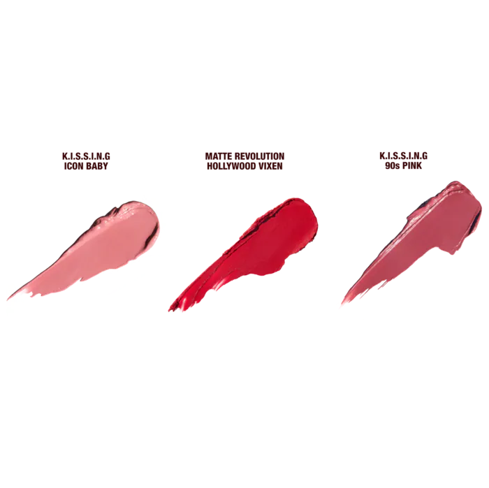 Mini Iconic Hollywood Lipstick Trio Set