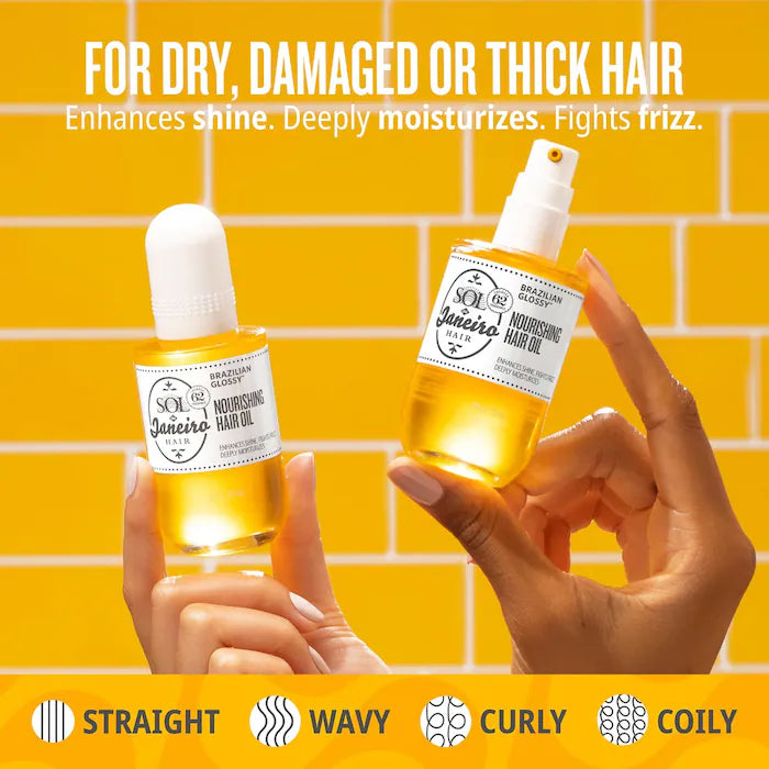 Brazilian Glossy™ Nourishing Anti-Frizz Hair Oil